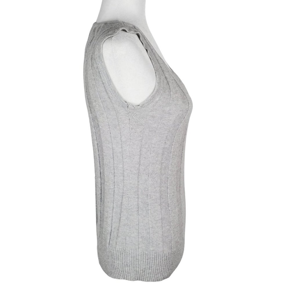 Joseph Allen Inverted Pleated Knit Gray Shell Small - Picture 3 of 10